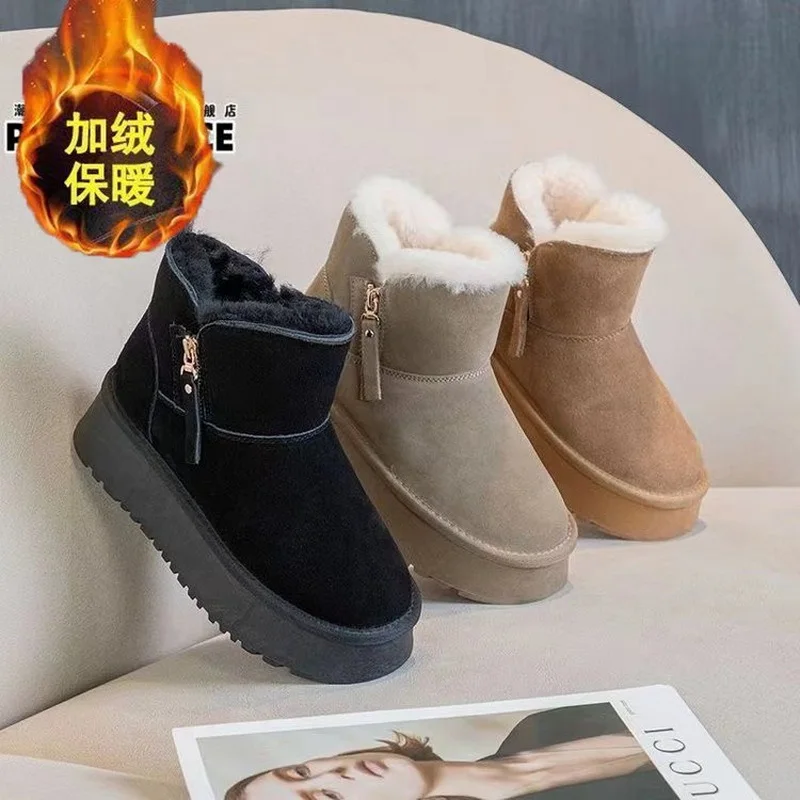 Winter Fashion Women & Girls Snow Boots Very Warm Comfortable Sports Casual Female Shoes Size 35-40