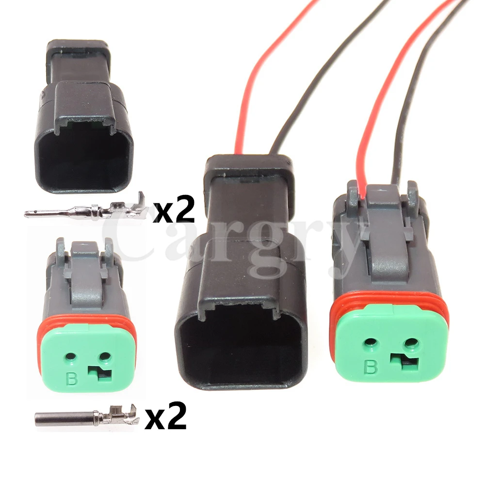 

1 Set 2P DT04-2P-E005 DT06-2S-EP06 Auto Wire Connector Car Waterproof Connector Automobile Starter Electrical Adapter