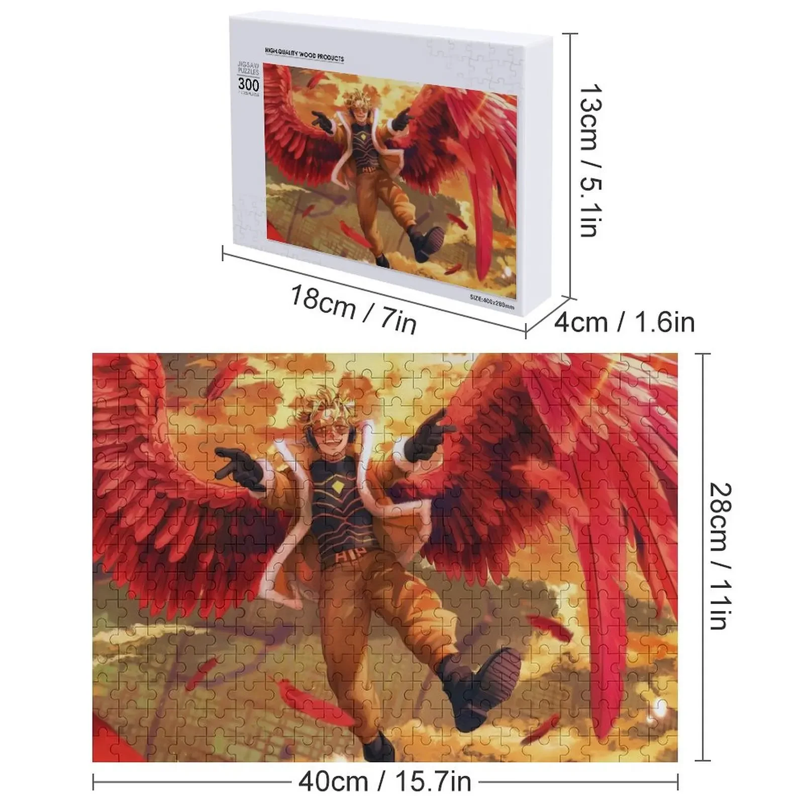 Jastrzębie cię zatrzymają! Puzzle drewniane na zamówienie, spersonalizowane, z własnym zdjęciem, wersja 2.