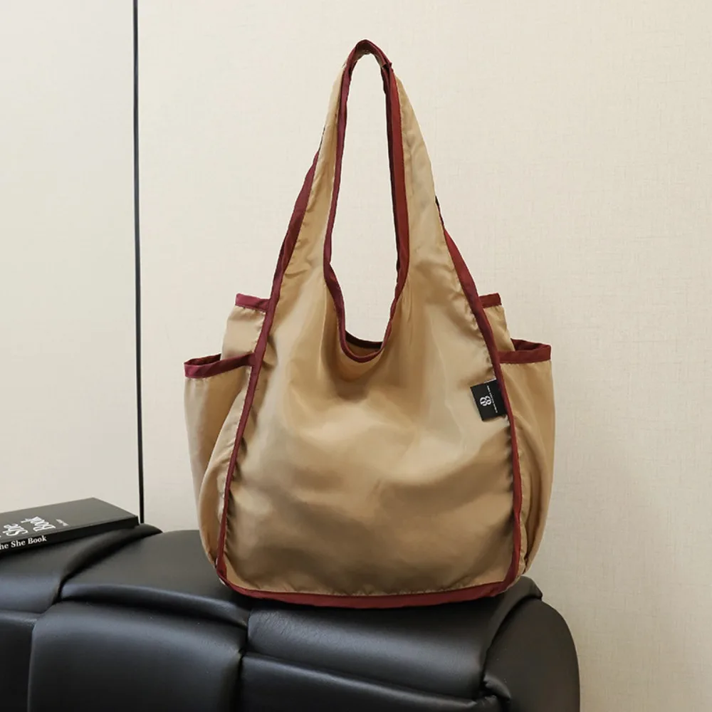 

Новая большая вместительная сумка-тоут, складная двухслойная сумка для покупок, легкая утолщенная сумка на плечо для женщин