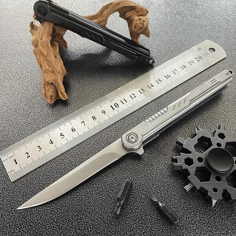 

Stainless Steel Folding Knife Outdoor Camping Multipurpose Pocket Knife High Hardness Sharp Fruit Knife Portable Edc Tools