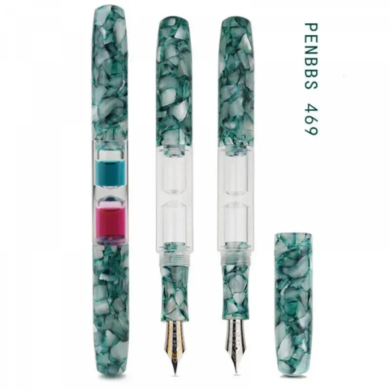 

Перьевая ручка PENBBS 469 из акрила, высококачественная, с двойным пером, для взрослых и студентов, для каллиграфии, подарок