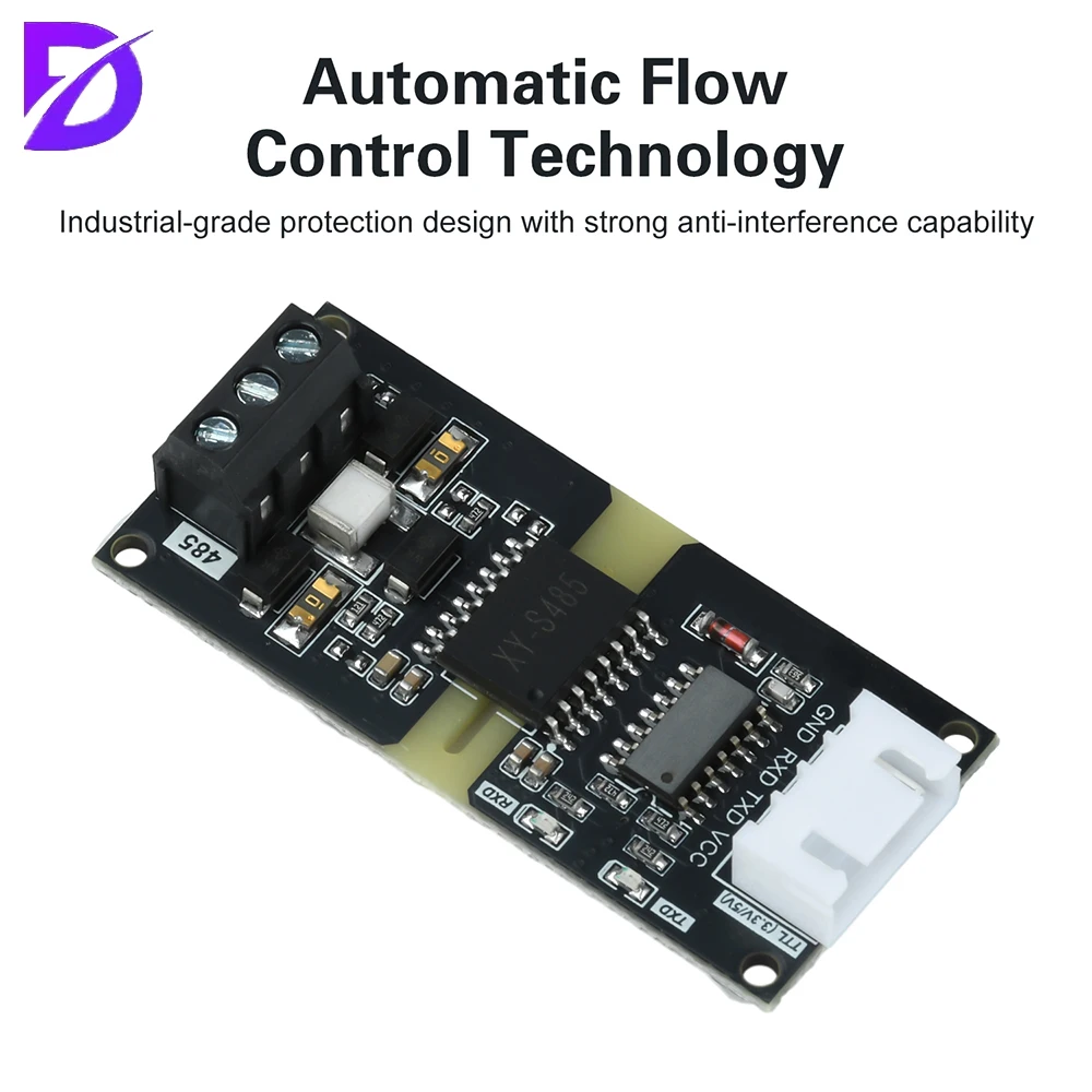 Módulo de nivel TTL a RS485 aislado DC 3-5V Conversión de señal RS485 a TTL con control de dirección de flujo automático