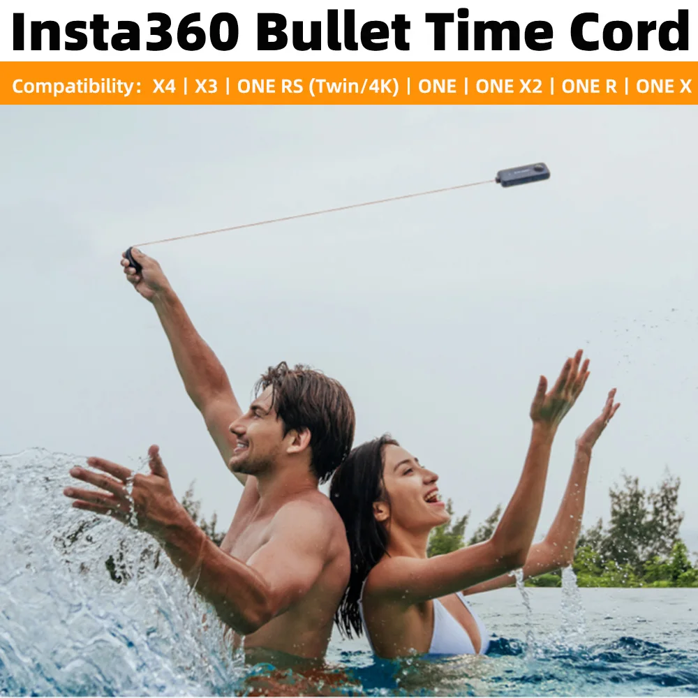 Original/ Official Insta360 Bullet Time Cord for X4, X3, One RS (without 1 inch 360), One, One X2, One R, One X