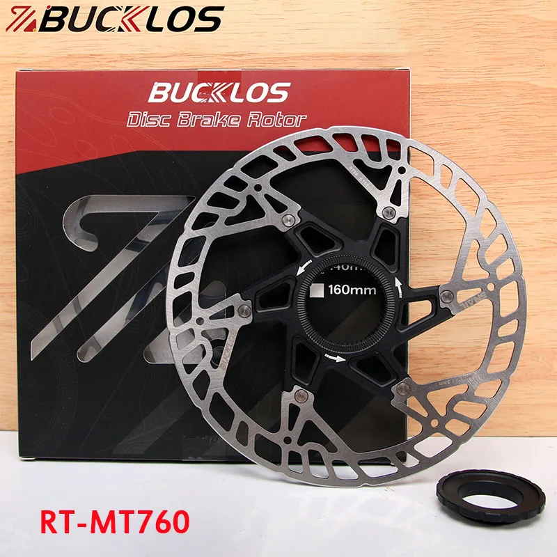 BUCKLOS Centerlock Brake Rotor 160mm w/Lock Ring Brake Dics Centerlock Rotor Road MTB Bike Hydraulic Brake Rotor Cycling Parts