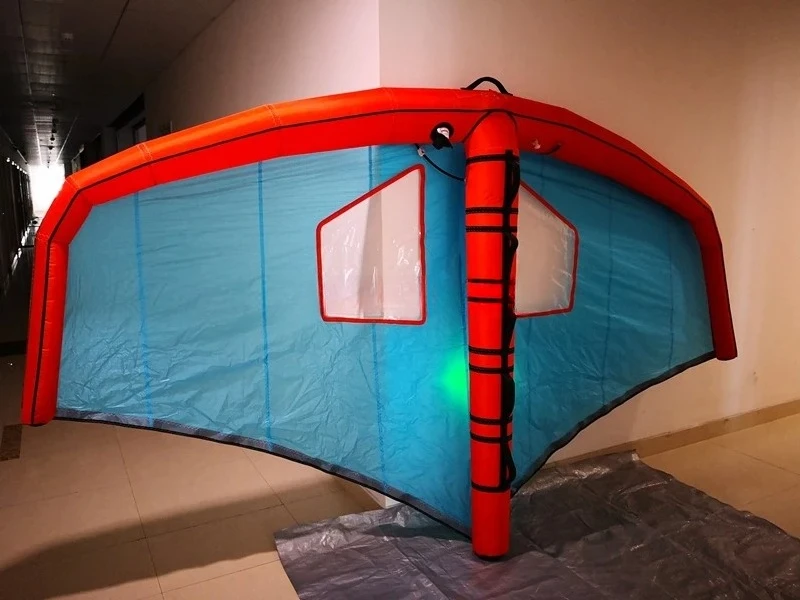Surf Snow Ski Wing Foil Wing Kite Surf Red OEM Brand 2-7M Size W-D Model for Surfboard view 3