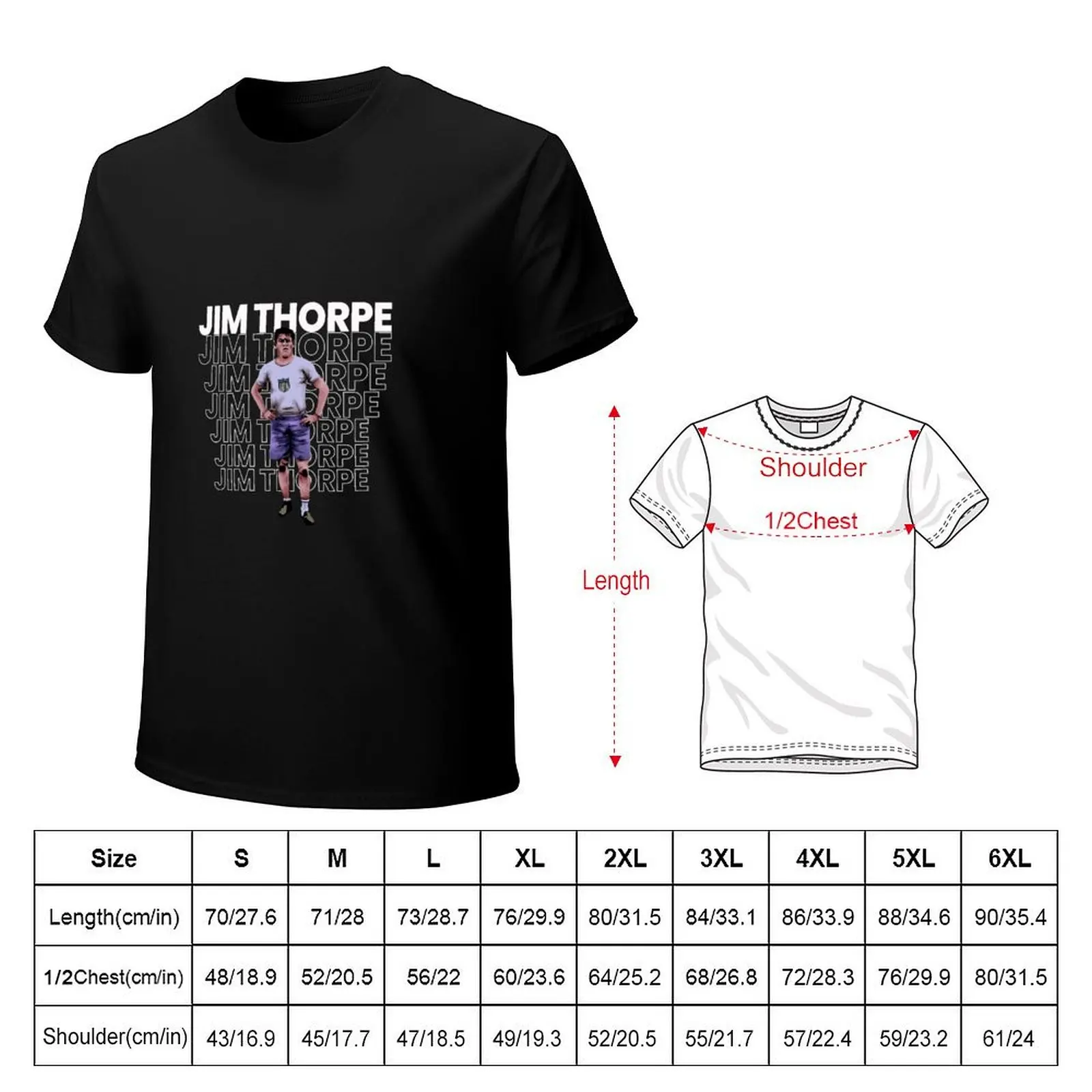 The Jim Thorpe Shirt T-Shirt Basic Short Sleeve T-Shirt for Men