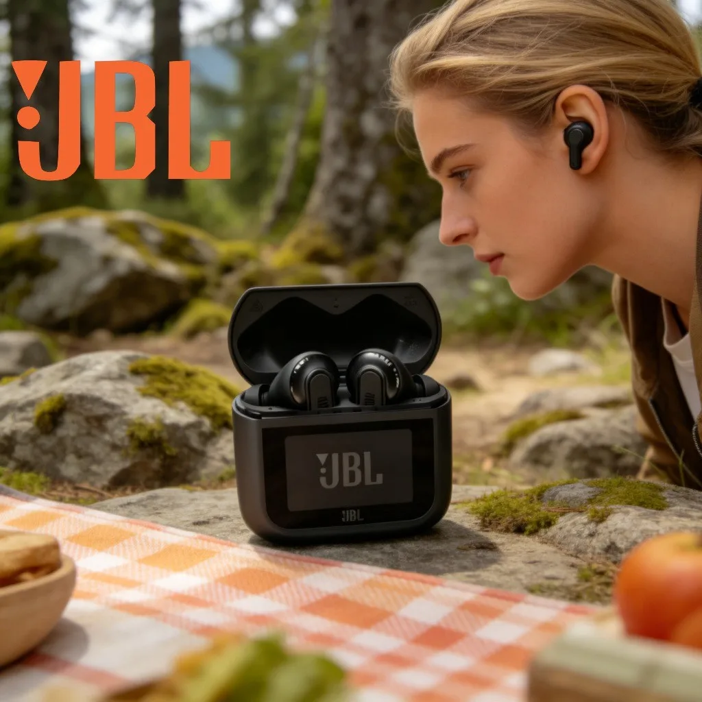 JBL Tour Pro 3 True Wireless Bluetooth Headphones, Business ANC with Built-in Screen, Ideal for Music & Office