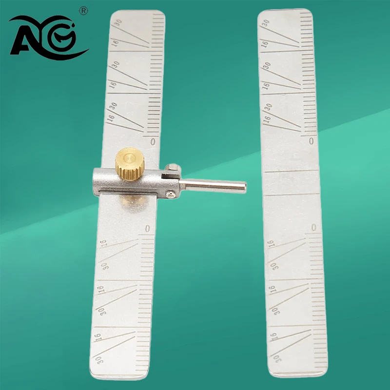 

AG Dental Implant Guide Set Implant Locating Guide Interproximal Reduction Gauge Ruler Implant Measuring Ruler Dentistry Tool