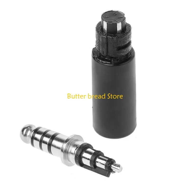 W89C 1Set DIY Helicopter Plug Headset Adapter Replacement U-174/U Type Male Female Co