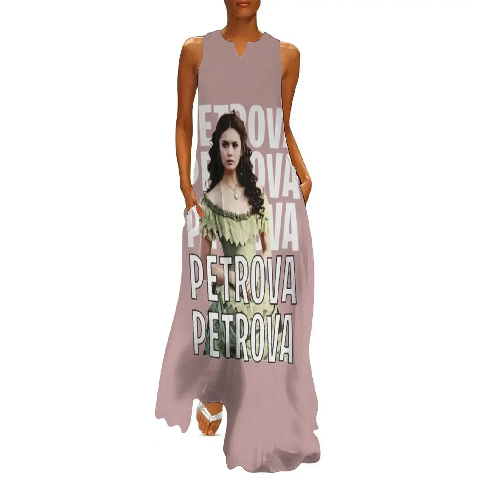 

Katherine Pierce Katerina Petrova tvd mystic falls Long Dress dress women elegant luxury Dress