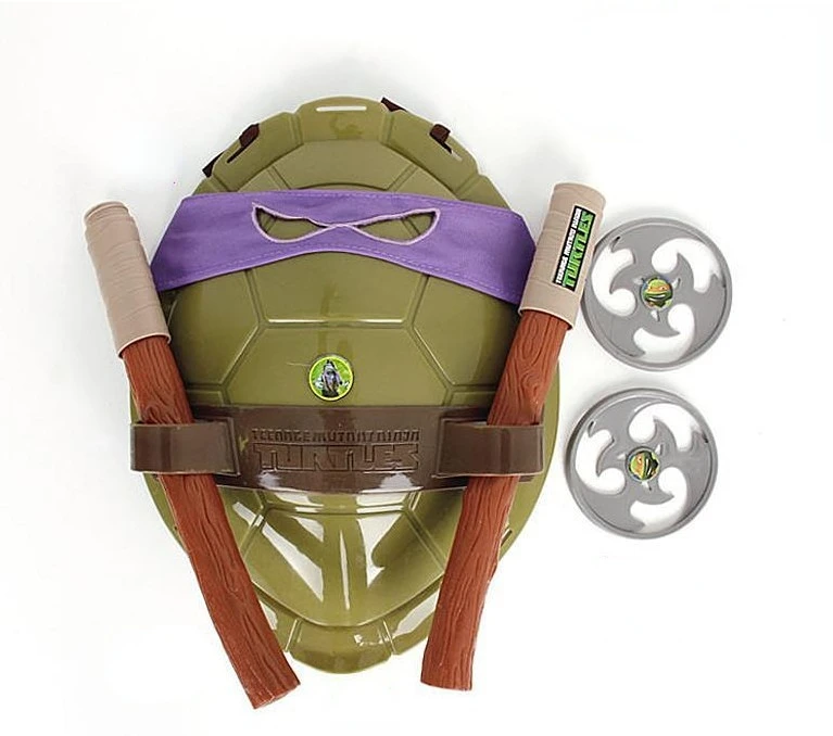Ninja Turtles Turtle Shell Raphael Leonardo Da Vinci Donatello Weapon Turtle Shell Set Cosplay Halloween Children\'s toy gifts