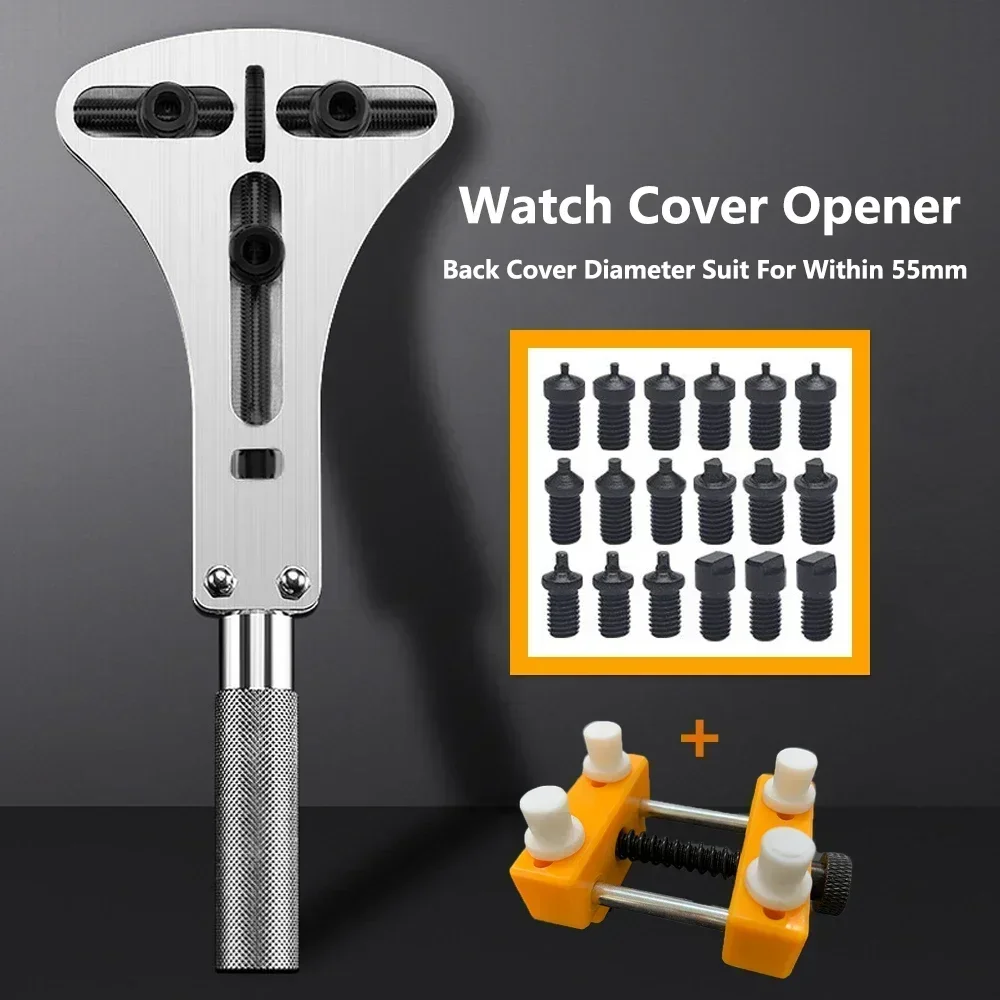 3 Claws Back Case Opener Wrench Watch Repair Tool Waterproof Screw Adjustable Remover Watch Battery Press Closer Remover