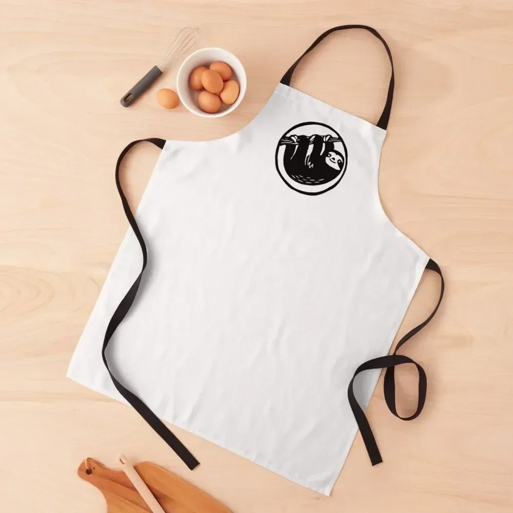 

Just hangin out - sloth Apron japanese woman Christmas gift Custom Apron