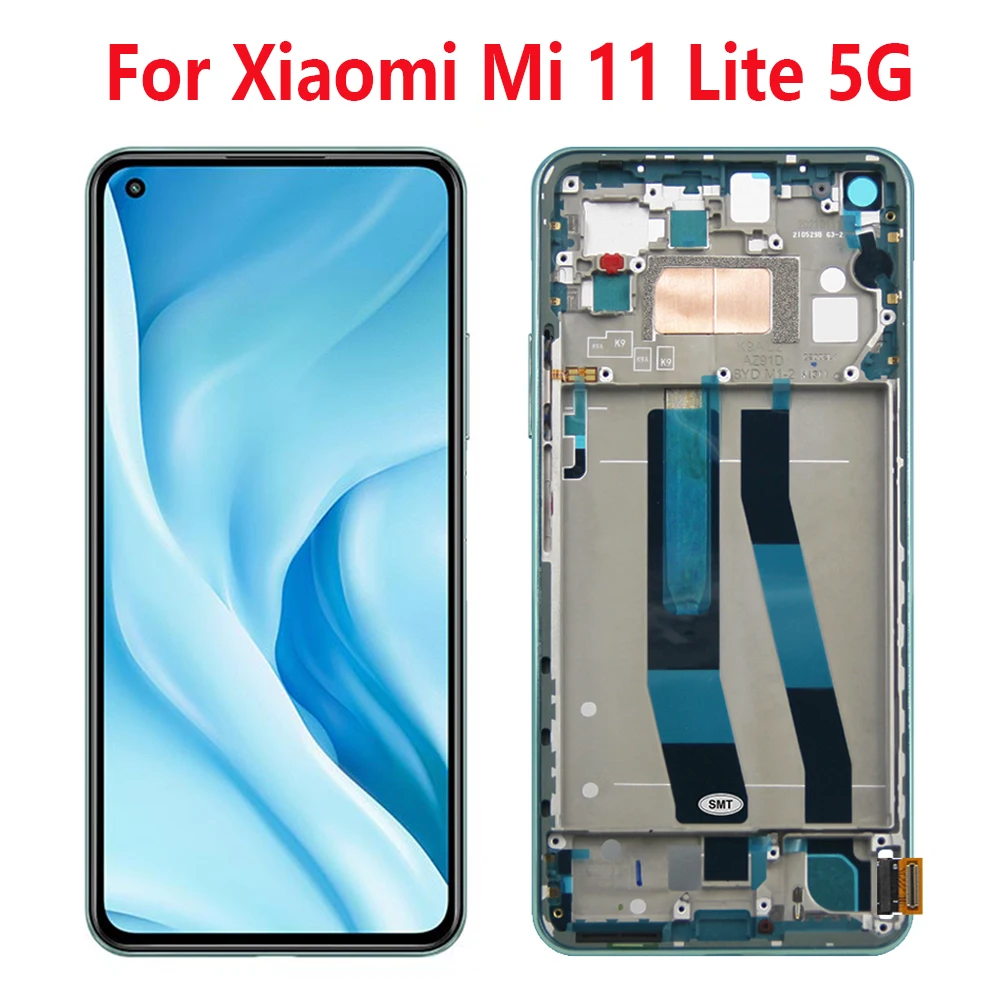 

6.55''Original For Xiaomi Mi 11 Lite 5G LCD Display Screen Touch Panel Digitizer Replacement Parts For Xiaomi Mi 11 Lite 5G