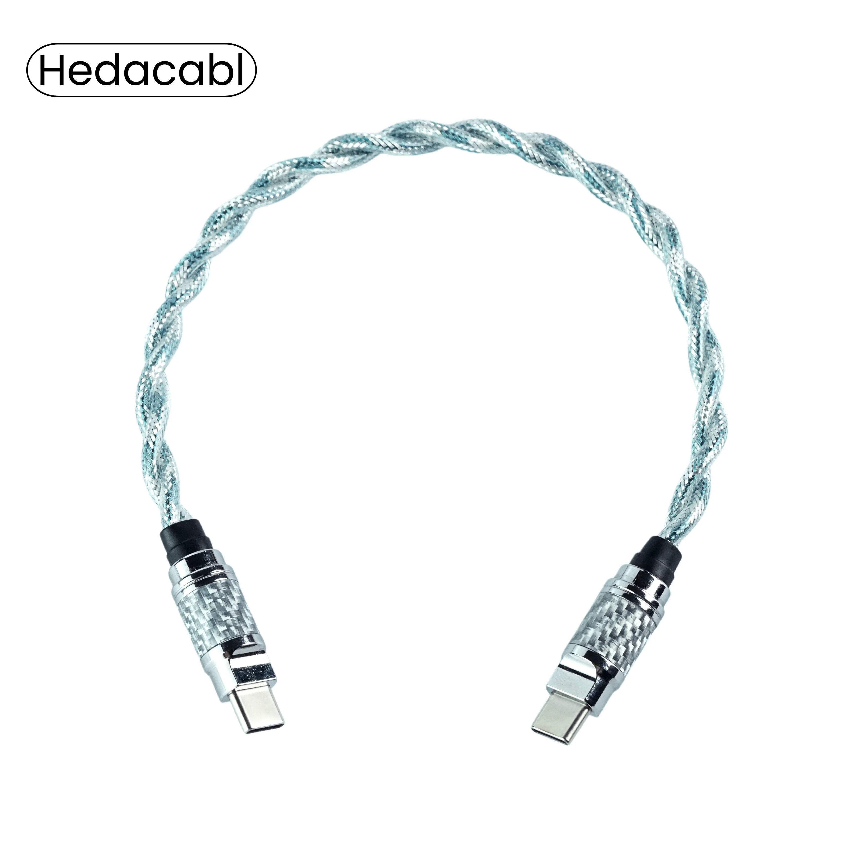 

Hedacabl HD-02 Dual Type-C Balanced Shielded Audio Adapter Cable, 4.4mm/3.5mm Male to Male, Headphone Amplifier Connection Cable