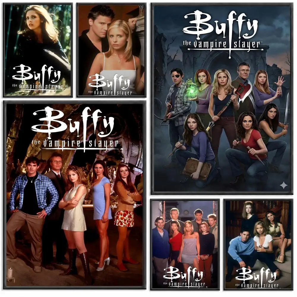tv Buffy the Vampire Slayer Poster Modern PP Paper Wall Decorative for Cafe Office Bar Home Wall Decor Gift