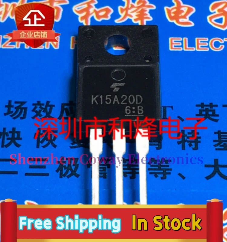 

10PCS-30PCS K15A20D TK15A20D TO-220F MOS 200V 15A In Stock Fast Shipping