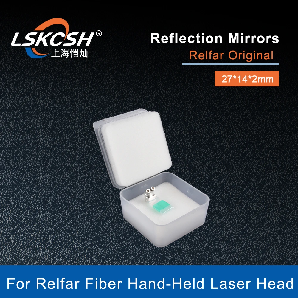 Imagem -02 - Lskcsh-lente Refletiva Laser Espelhos de Reflexão com Suporte Cabeça de Solda Manual Original Relfar 27x14x2 mm