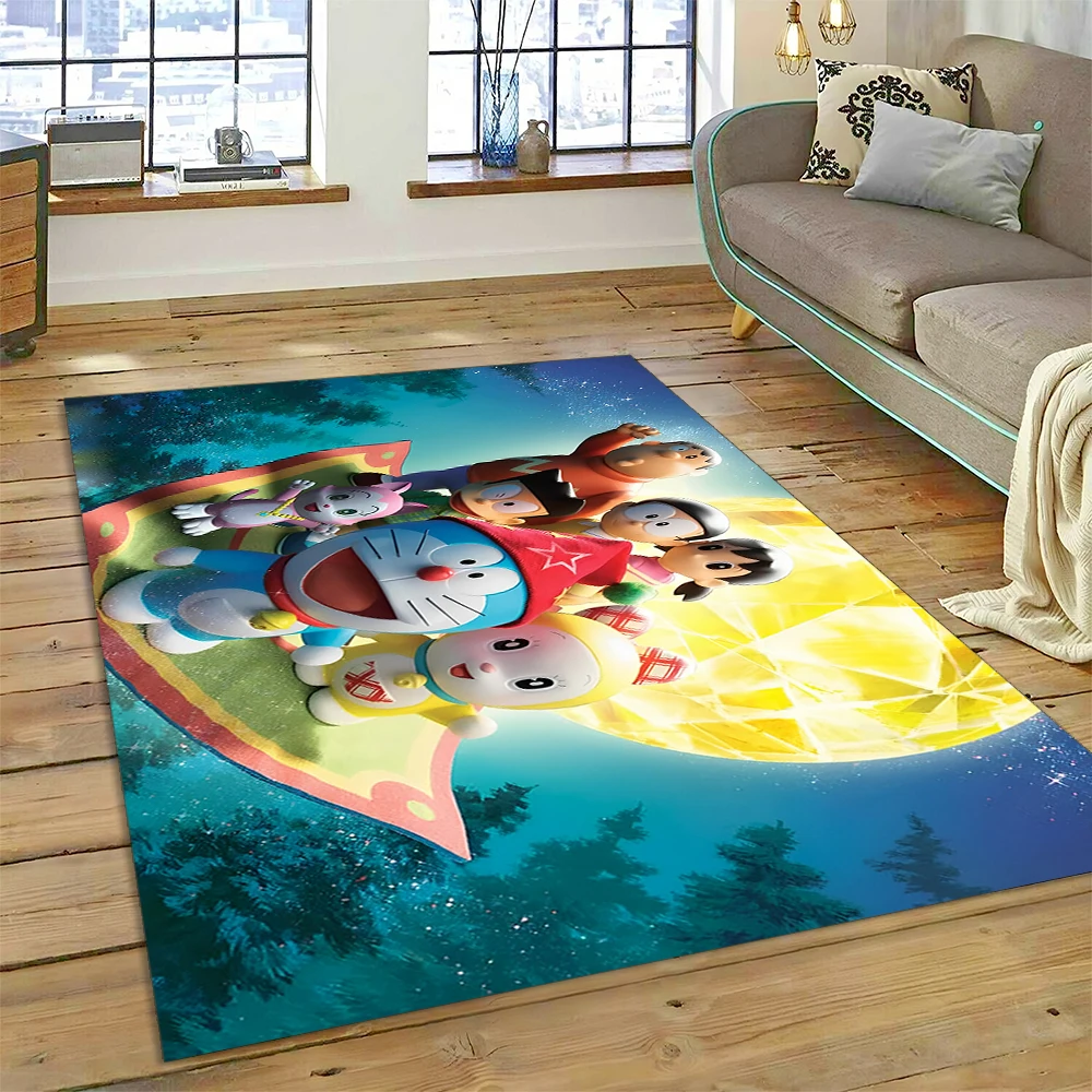 Alfombra de sueño de dibujos animados 3D d-doraemon para sala de estar, dormitorio, decoración del sofá del hogar, alfombra antideslizante para juegos de niños