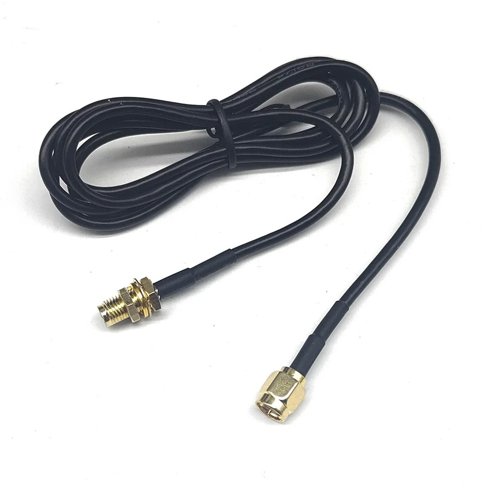 Câble d'extension d'antenne SMA-JK SMA mâle et femelle, trous de vis internes vers broches de vis externes, câble adaptateur RG174 50 ohms