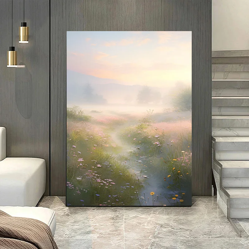 Artistic Conception Decorative Painting for Bedroom Decoration Home 1pcs Wall Decoration Poster Flowers Art Room Decor Landscape