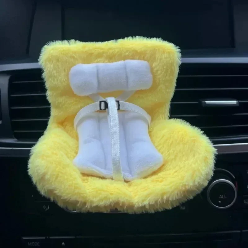 

Car Doll Safety Seat for 17cm Labubu Cartoon Chair Model for Labubu Car Seat Exit Decoration for Labubu Doll Car Interior Style