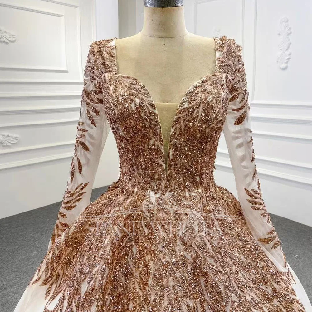 Elegant Lace Evening Dress 2026 Long Sleeve Sweetheart Lace up Back Sequined Special Occasion Women's Gown