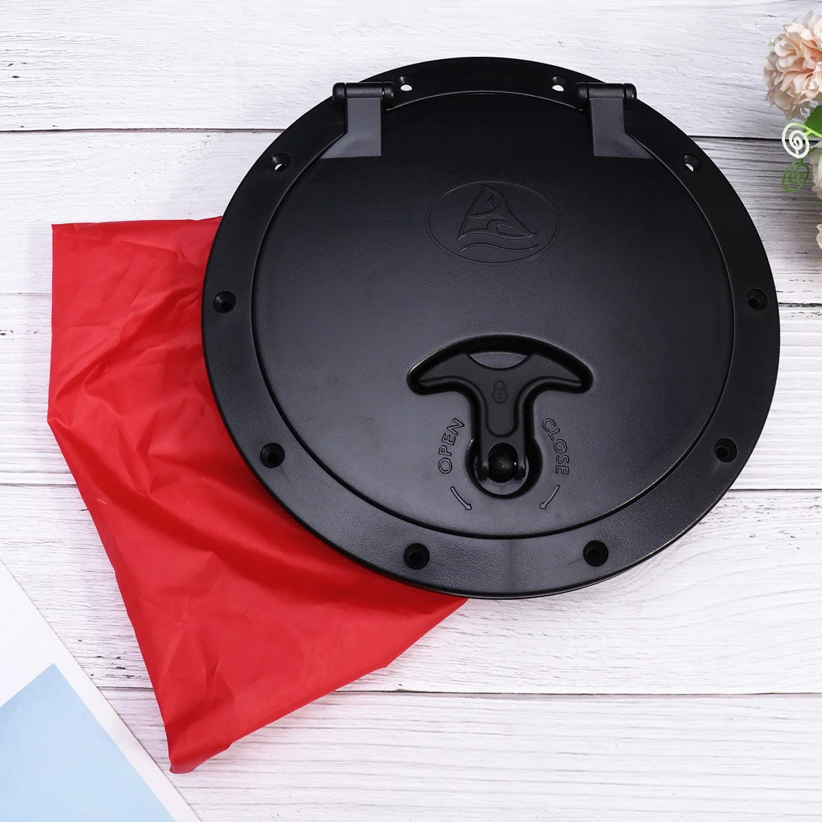 

8 Inch Canoeing Rotary Hatchcover Canoeing Accessories Pocket Hatchcover Portable Hatch Cover for Kayak Boat Fishing Rigging