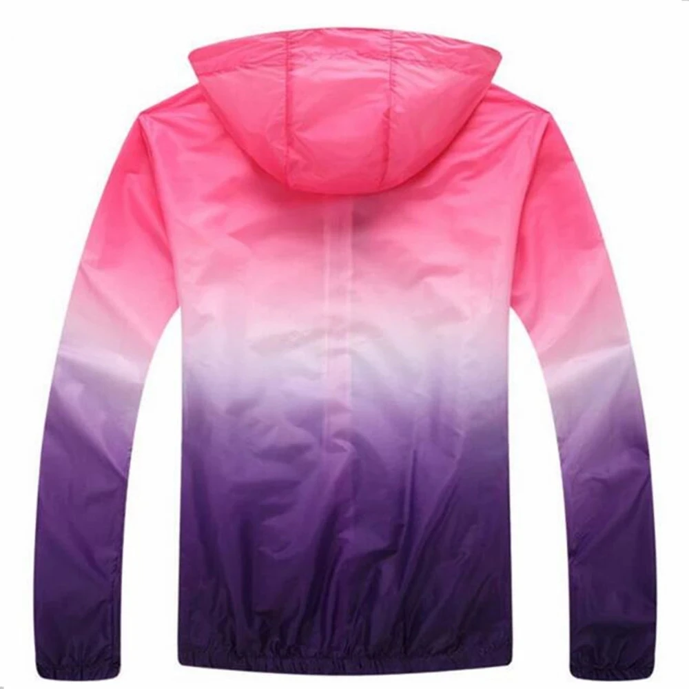 Ultra Thin Summer Sun-Protective Cycling Jacket Waterproof Hooded Jacket Qucik-Drying Hiking Climbing Camping Jacket Coat