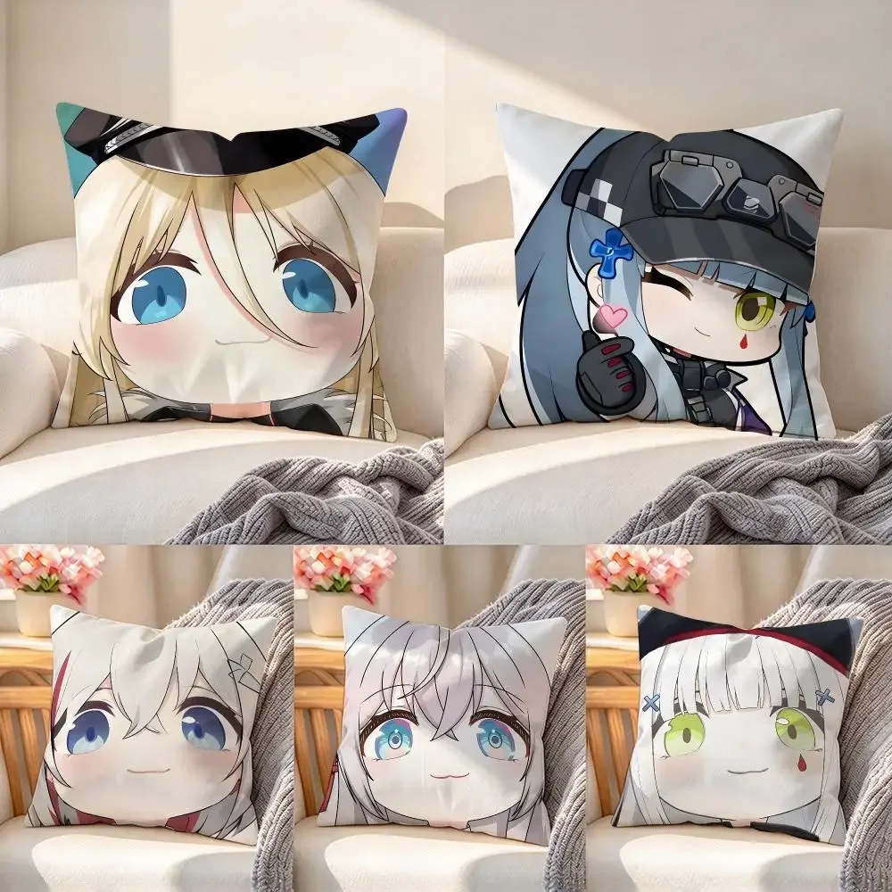 G-Girls Frontline Cushion Cover Up‑to‑Date Basic Pillow Cover for Family Living Room Interior Decoration Cushion Shell