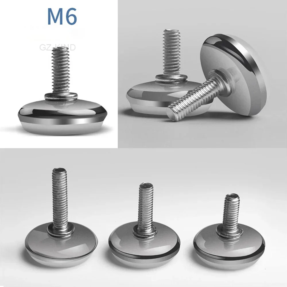 Base de pie de nivelación, tornillo de altura ajustable, M6, M8, M10, diámetro 30mm, 35mm, 43mm, 50mm, 2 piezas, 4 piezas, 8 piezas