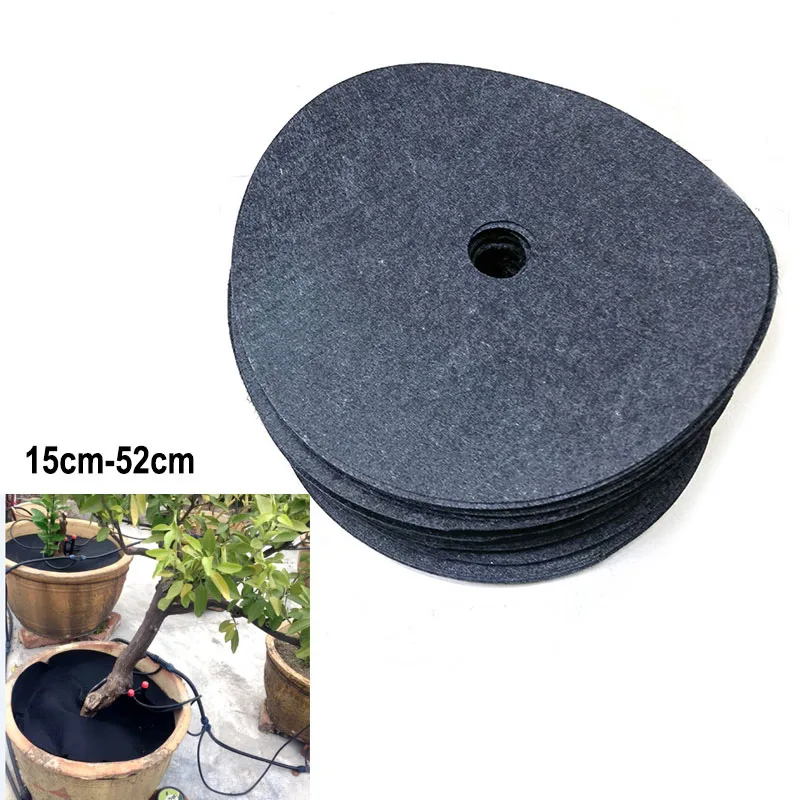 27cm 52cm Tree Protection Weed Mats Plant Cover Ecological Control Cloth Mulch Ring Round Barrier for Gardens flower pot tools p