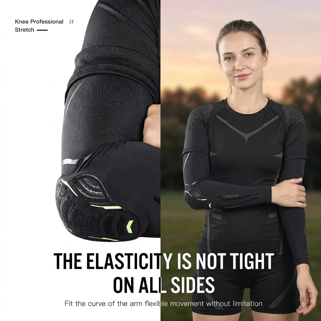 1PC Elbow Pads Elbow Protector Volleyball Sponge Support Compression Elbow Braces for Basketball Tennis Football