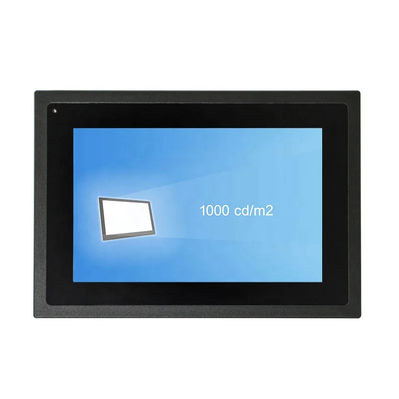 Anti glare 1000 nit Touch Screen Monitor IP65 Waterproof Embedded Industrial Touchscreen Monitor