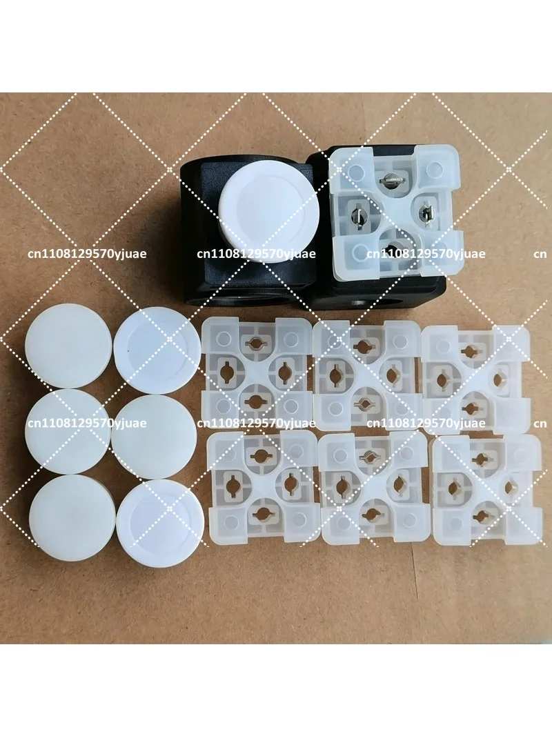 

Electromagnetic Valve Coil Dust-Proof Plug Pin Protection Cover 4 Hole Square Circular Plastic Cover
