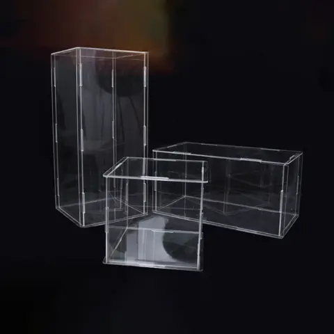 Completely Transparent Acrylic Display Case Desktop Dustproof Storage Box For Toys, Car Models, Doll Storage And Display