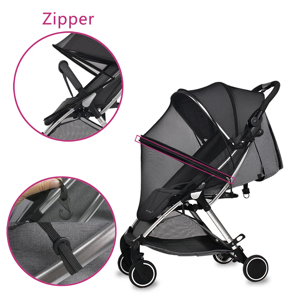 Universal Baby Stroller Mosquito Net Summer Mesh Fly Insect Protection 99% Safety Seats Pram Accessories Bebies Carriage Cover