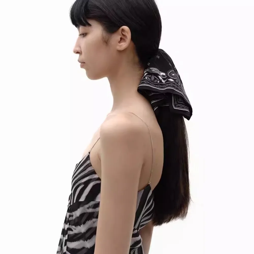 

Простая тканевая веревка для волос с принтом кешью, темпераментный винтажный резинка для волос, элегантный большой круг для волос для путешествий