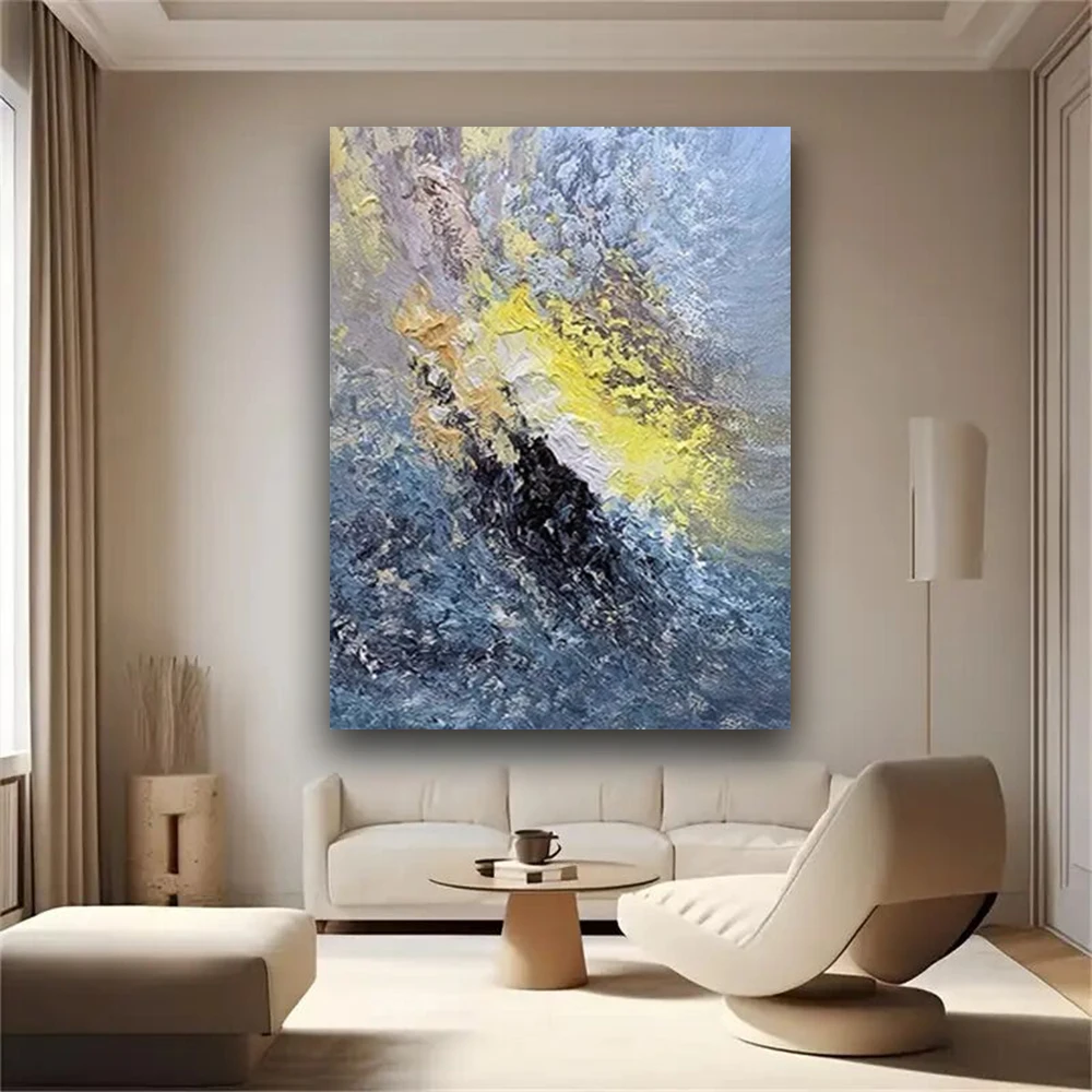 

Vintage Abstract Home Deco Panel Image 100% Handmade Canvas Oil Painting Sailboat Wall Art Picture For Living Room Decor Mural