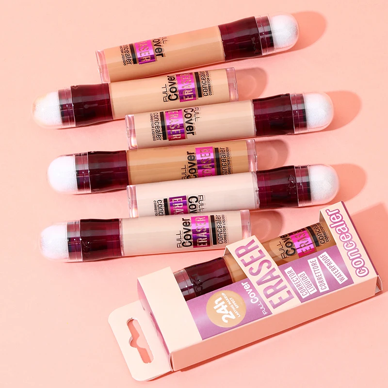 Nieuwe Spons Hoofd Concealer Voor Donkere Kringen Tranen Sproeten Acne Bedekken Donkere Kringen Pigmentatie Vlekken Natuurlijke Make-Up 12 Kleuren