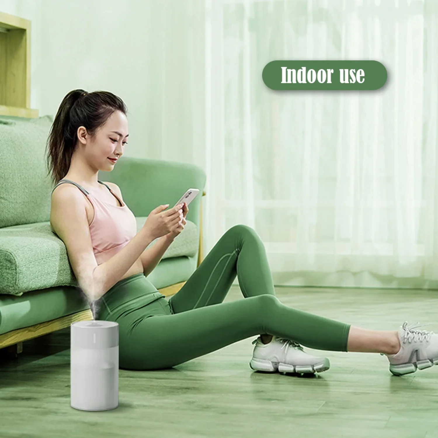 แบบพกพา 260ml Mini Air Humidifier น้ํามัน Diffuser USB Cool Mist Sprayer ที่มีสีสัน Night Light รถ