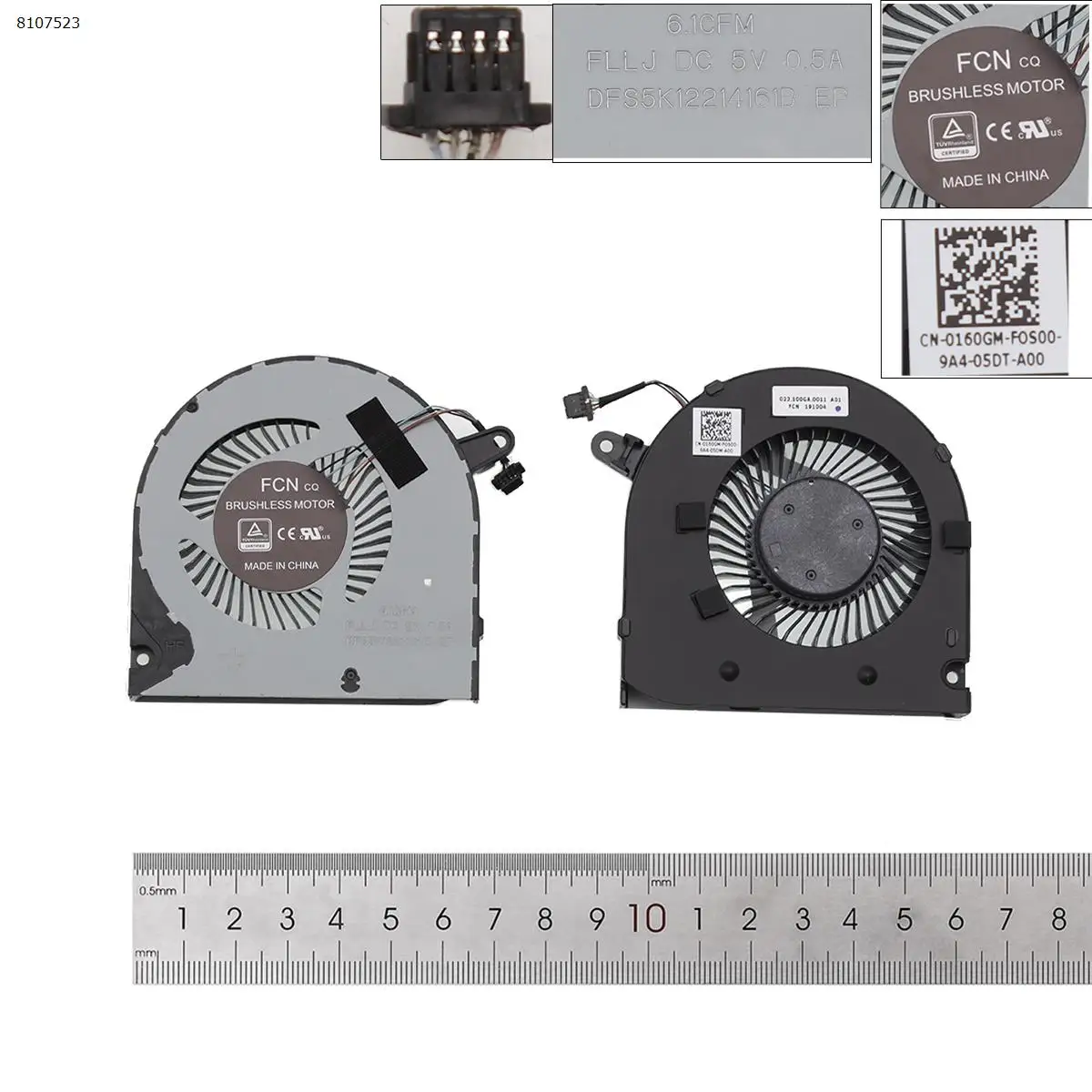 ! Thick Style ! Laptop Cooling Fan for DELL G3-3590 Special G3 3500 GPU
