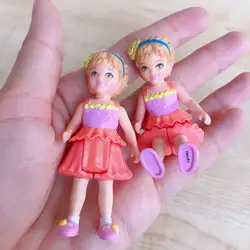 miniature figure pvc model toy  little girl junction movable   1pcs