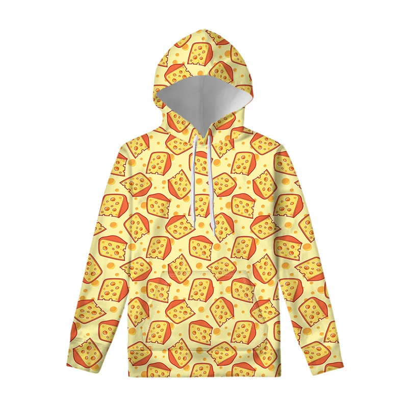 

Cartoon Cheese 3D Printed Hoodie For Men Clothes Kids Cool Spring Autumn Hoody Long Sleeve Pullover Swearshirt Casual Hoodies