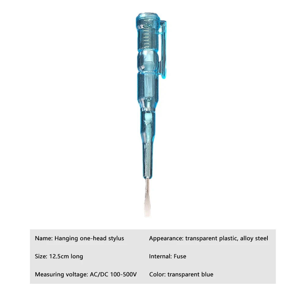 Mini chave de fenda com fenda ac/DC100-500V detector de tensão testador elétrico caneta indicador testador de circuito chave de fenda ferramenta de reparo