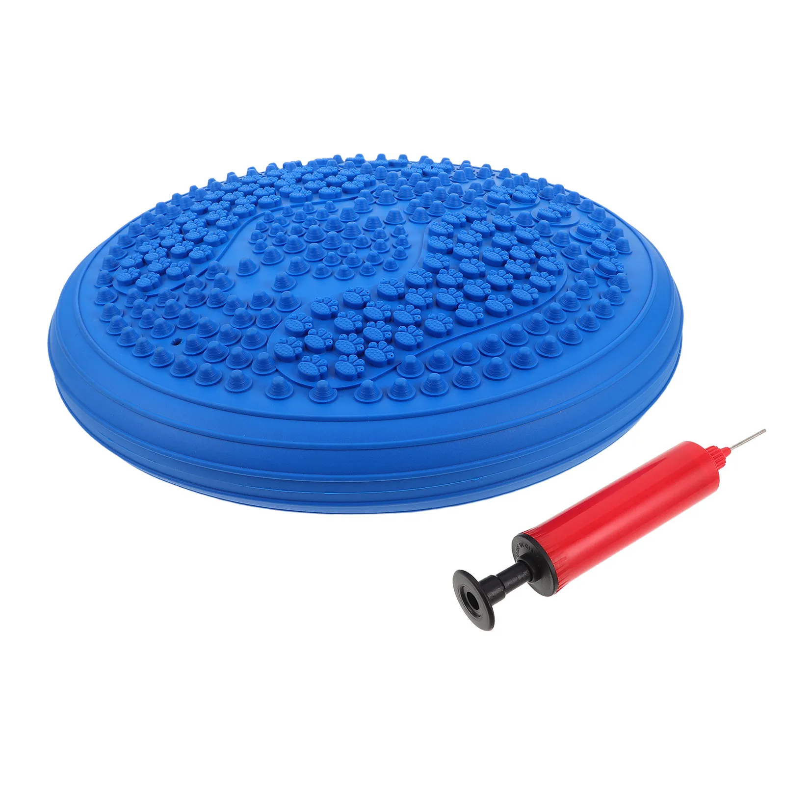 

Inflatable Yoga Massage Mat Blue Portable Thickened Balance Disc For Home Travel Fitness Workout Round Wobble Cushion