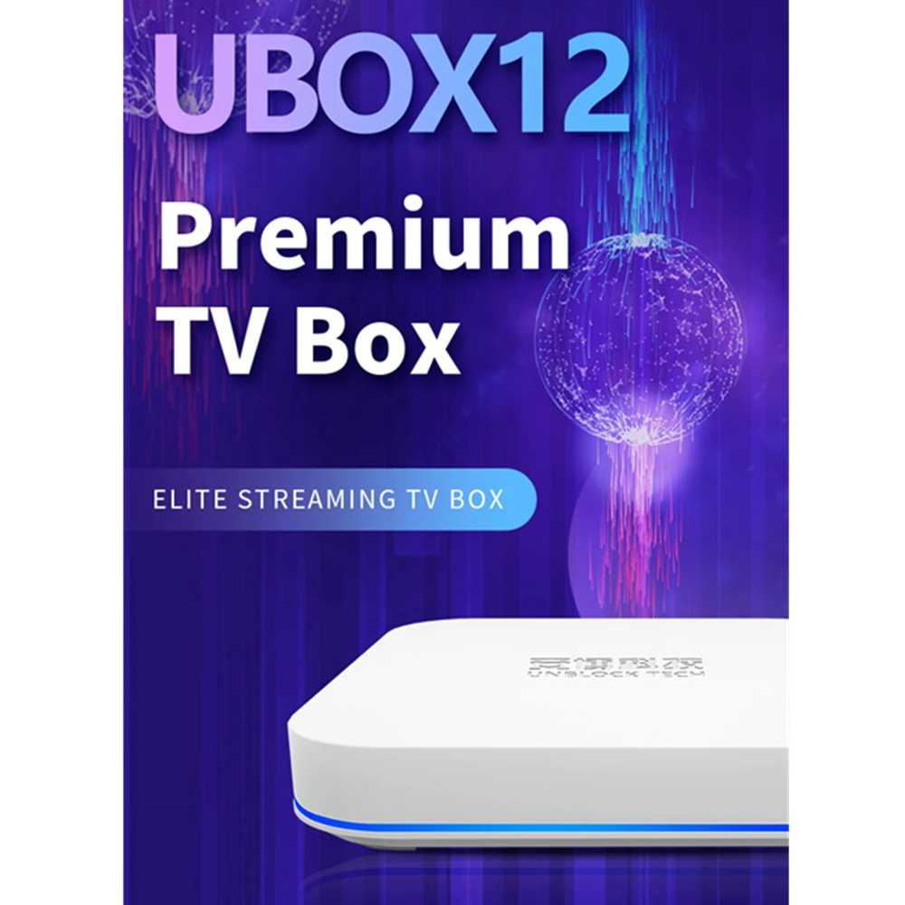 For Korea UBOX12 Android 12.0 TV Box 2025 Unblock Tech UBOX 12 Best Asia Smart Media Player Voice Countrol 4GB 64GB