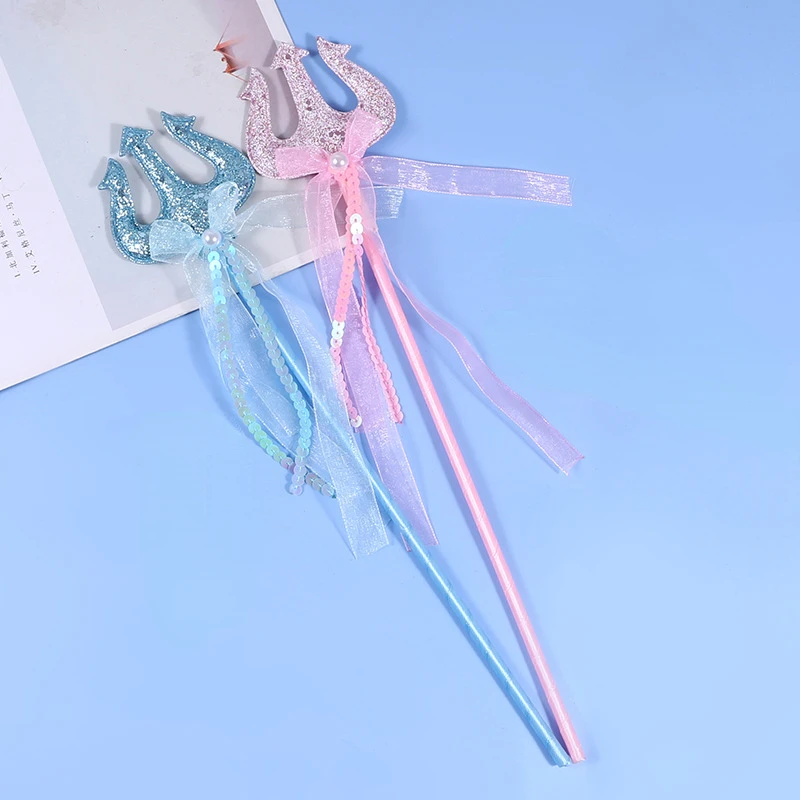 20pcs Girls Ribbon Devil Fairy Sticks Princess Demon Wand for Dress Up Magic Shows Cosplay Birthday Party Costume Halloween Prop