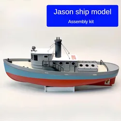 RC Tugboat Assembled Ship Model Kit 308 Level Jason Remote Controlled Electric and Static Display Model Toy Gift Collection